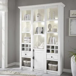 Wohnen Esszimmerregale|Regale*Landhaus Kombiregal in Weiß Touchwood - Chelles