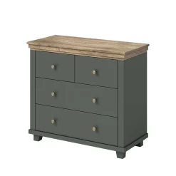 Wohnen Landhaus Kommode in Dunkelgrün - Daney