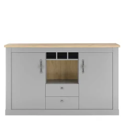 Wohnen Landhausmöbel|Küchenschränke*Landhaus Kommode in Lichtgrau - Buleta