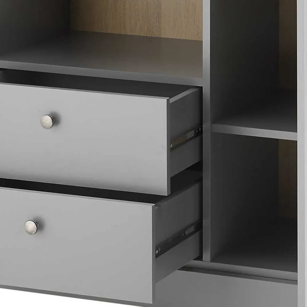 Wohnen Landhausmöbel|Küchenschränke*Landhaus Kommode in Lichtgrau - Buleta