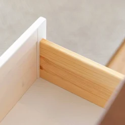 Wohnen Landhaus Kommode in Weiß und Braun - Zalya