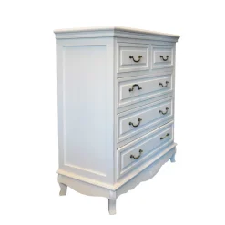 Wohnen Vintage Möbel|Flurkommoden*Landhaus Kommode Liacora in Weiß