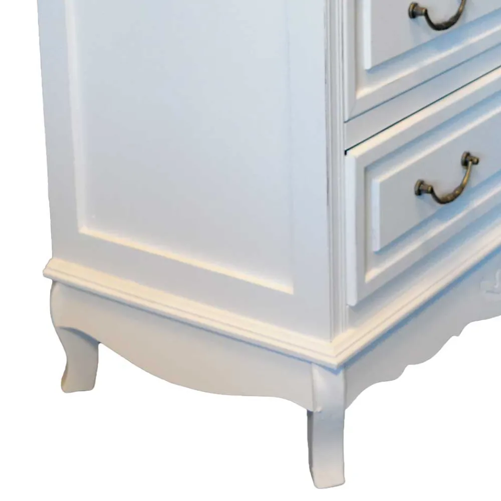 Wohnen Vintage Möbel|Flurkommoden*Landhaus Kommode Liacora in Weiß