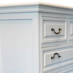 Wohnen Vintage Möbel|Flurkommoden*Landhaus Kommode Liacora in Weiß