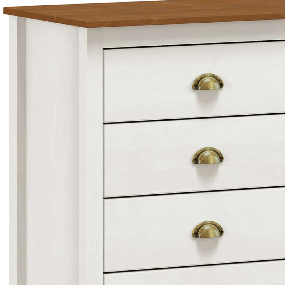 Wohnen Sideboards|Kommoden*Landhaus Kommode mit acht Schubladen - Clipper