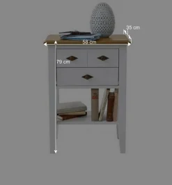 Wohnen Landhaus Kommode Sibiuta in Weiß