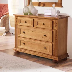 Wohnen Landhaus Kommode Terezza aus Fichte Massivholz