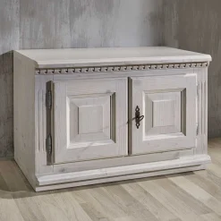 Wohnen Vintage Möbel*Landhaus Kommode Vranoria in Hellgrau