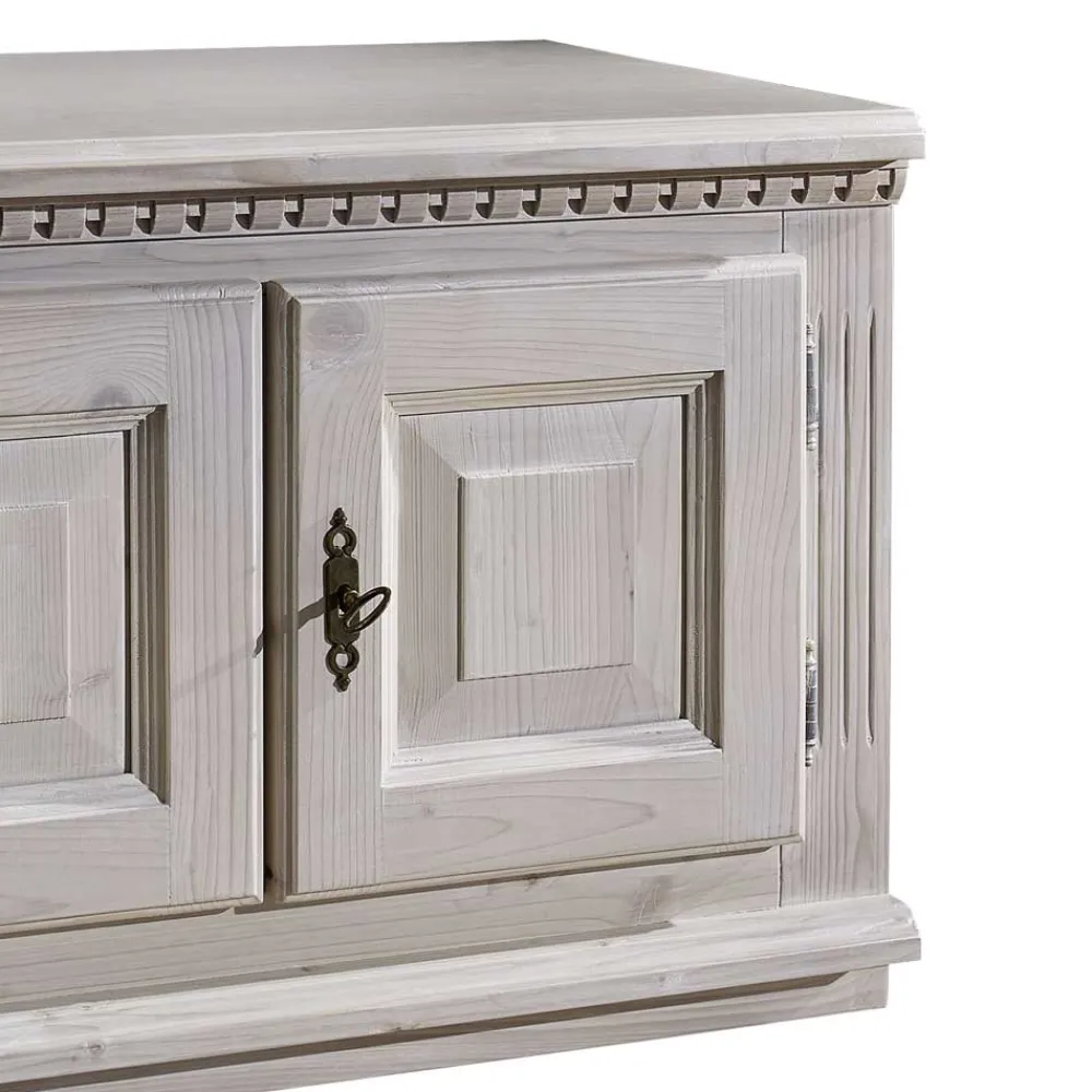 Wohnen Vintage Möbel*Landhaus Kommode Vranoria in Hellgrau