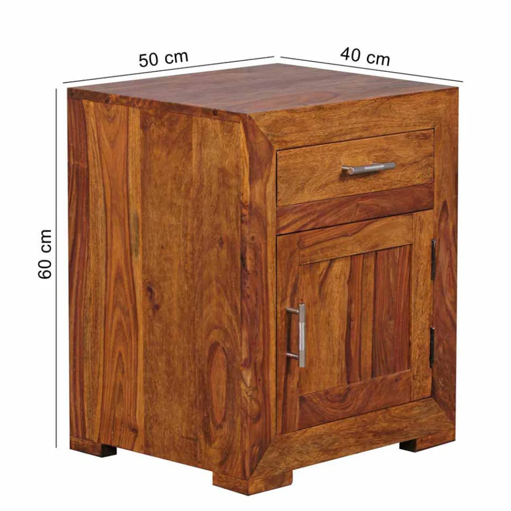 Wohnen Landhaus Nachtkommode Hoslo mit Schublade