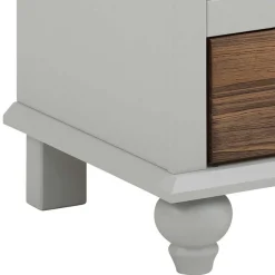 Wohnen Vintage Möbel|Nachttische*Landhaus Nachtkommode in Holz Braun und Grau - Veproma