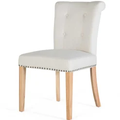 Wohnen Vintage Möbel*Landhaus Polsterstühle in Beige - Milwana (2er Set)