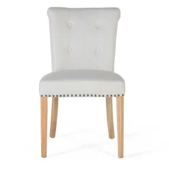 Wohnen Vintage Möbel*Landhaus Polsterstühle in Beige - Milwana (2er Set)