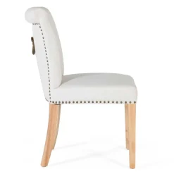 Wohnen Vintage Möbel*Landhaus Polsterstühle in Beige - Milwana (2er Set)