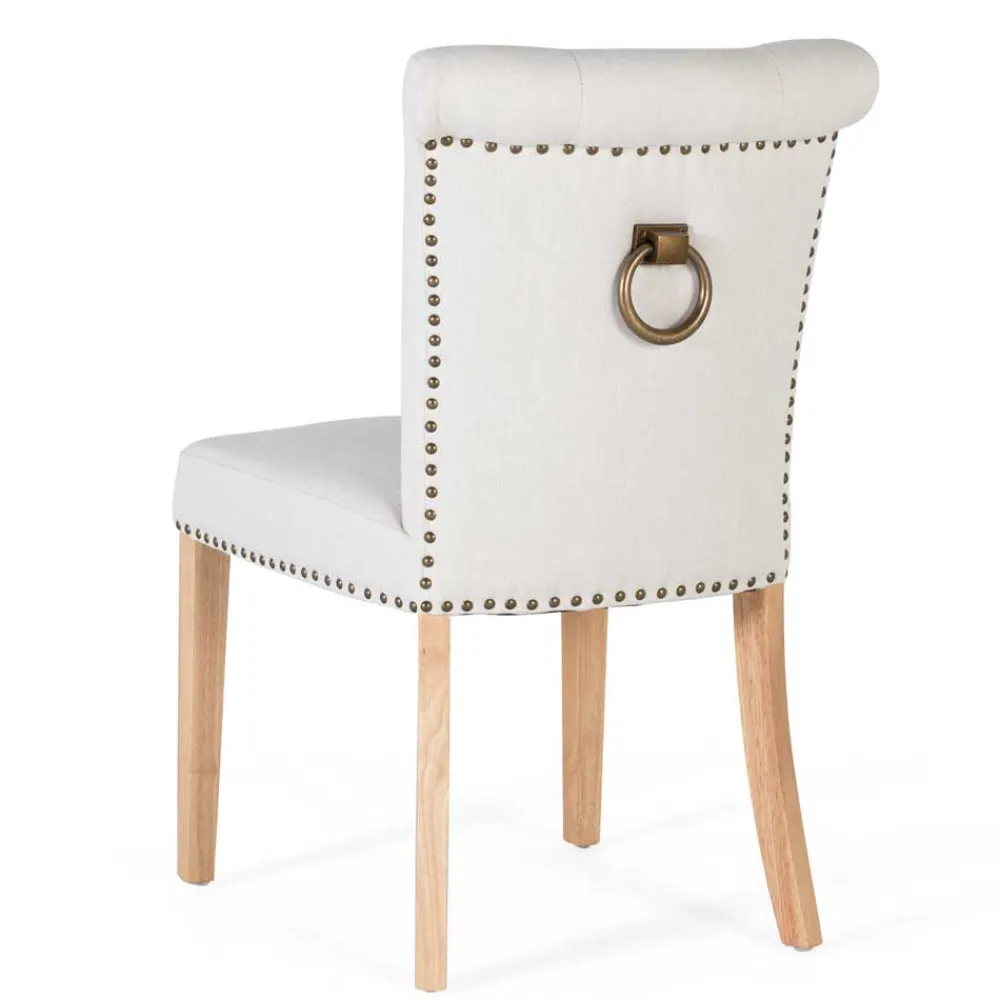 Wohnen Vintage Möbel*Landhaus Polsterstühle in Beige - Milwana (2er Set)