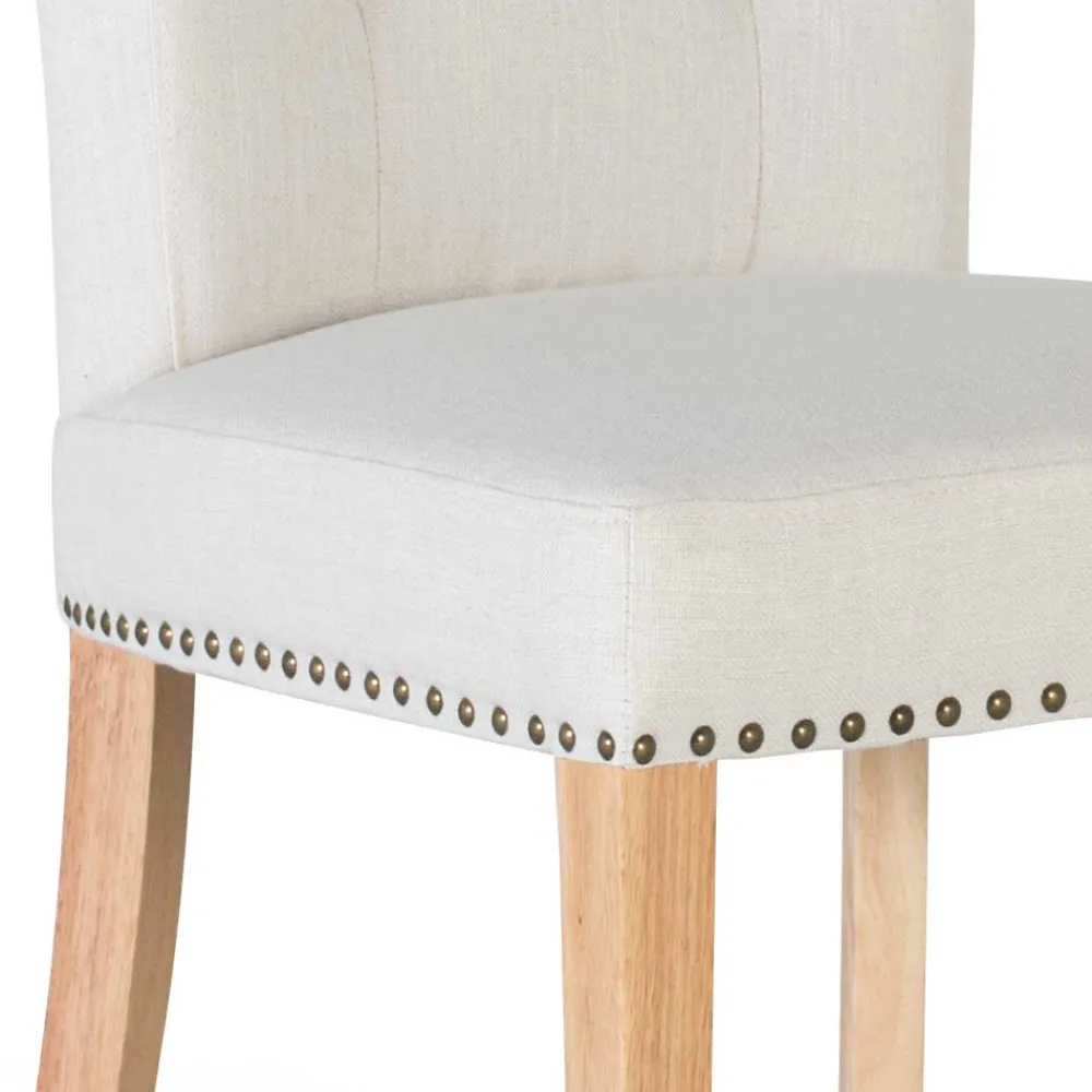 Wohnen Vintage Möbel*Landhaus Polsterstühle in Beige - Milwana (2er Set)