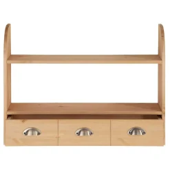 Wohnen Wohnzimmer-Regale|Küchenregale*Landhaus Regal mit 2 Ablagen & 3 Schubladen - Zimoni