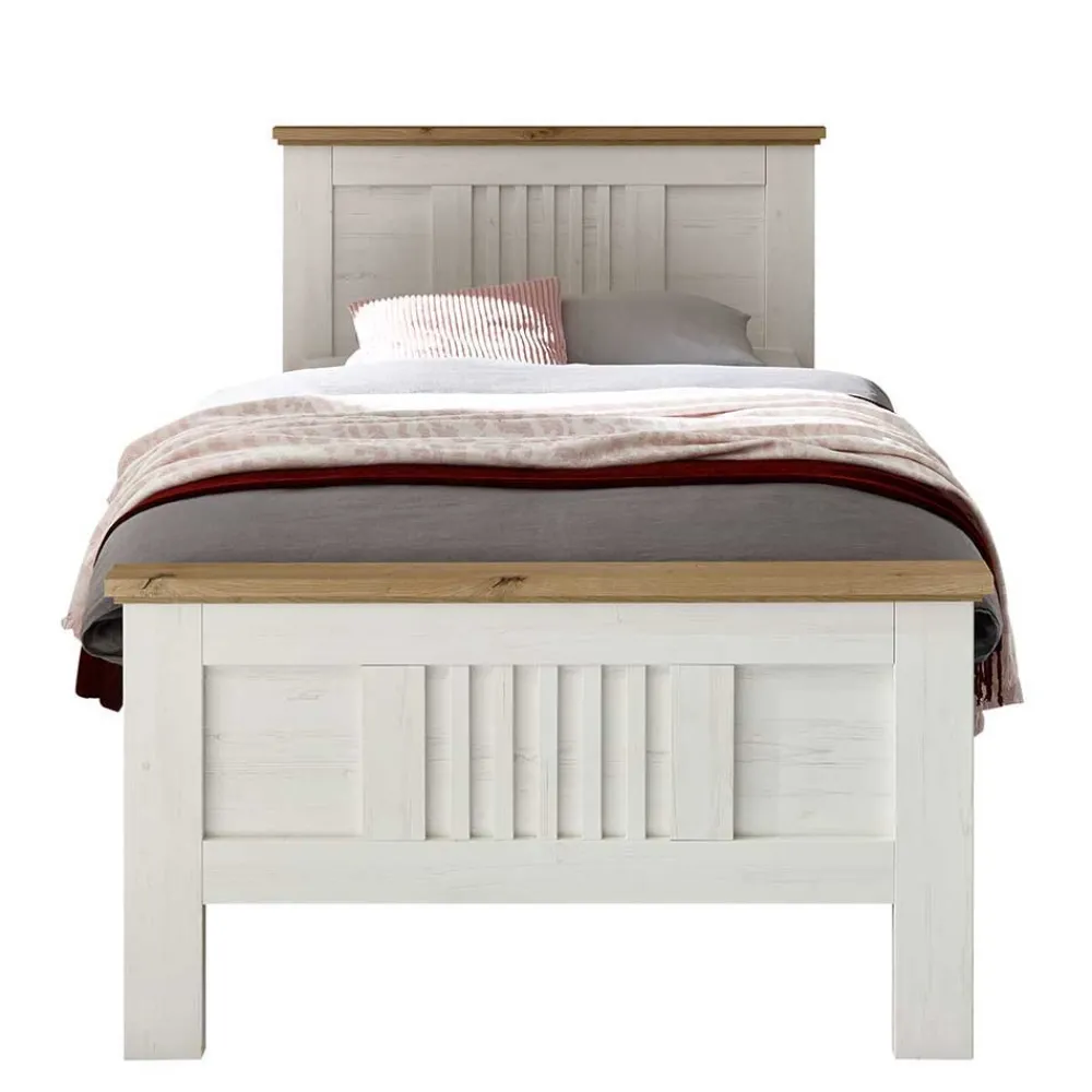 Wohnen Schlafzimmer Komplett*Landhaus Schlafzimmer für eine Person - Malvissa I (dreiteilig)