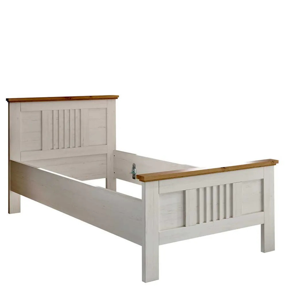 Wohnen Schlafzimmer Komplett*Landhaus Schlafzimmer für eine Person - Malvissa I (dreiteilig)