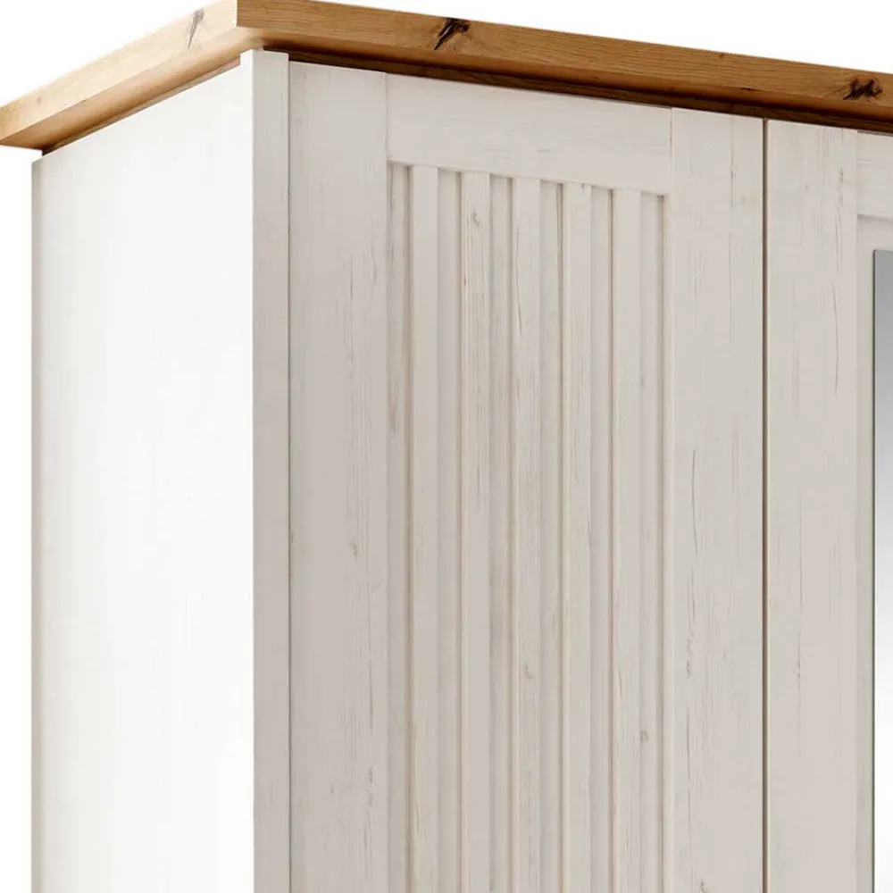 Wohnen Schlafzimmer Komplett*Landhaus Schlafzimmer für eine Person - Malvissa I (dreiteilig)