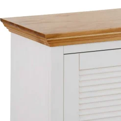 Wohnen Küchenbänke|Sitzbank*Landhaus Schuhbank in Weiß & Honig - Axdonira