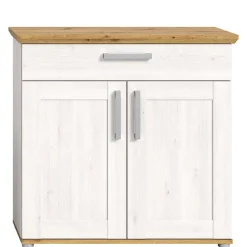 Wohnen Schuhschränke*Landhaus Schuhkommode in Holzoptik Lärche Weiß - Tocella