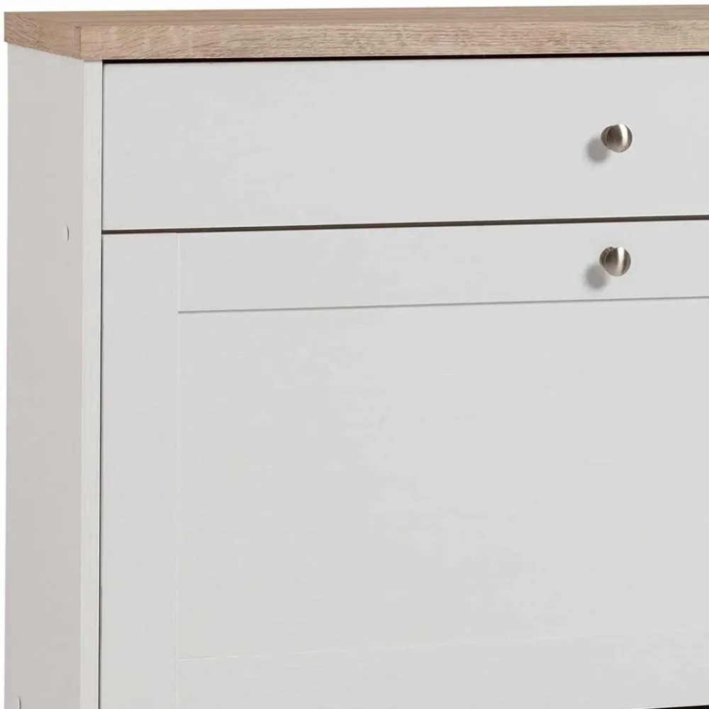 Wohnen Schuhschränke*Landhaus Schuhkommode mit zwei Klappen - Nudion