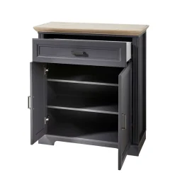 Wohnen Landhaus Schuhschrank in Dunkelgrau - Thumbs