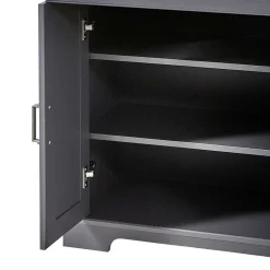 Wohnen Landhaus Schuhschrank in Dunkelgrau - Thumbs