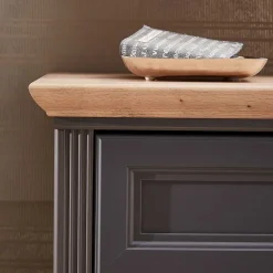 Wohnen Landhaus Schuhschrank in Dunkelgrau - Thumbs