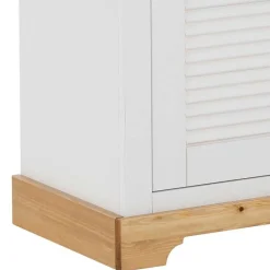 Wohnen Landhaus Schuhschrank mit Lamellentüren - Axdonira