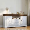 Wohnen Sideboards*Landhaus Sideboard aus Kiefer zweifarbig - Zalya
