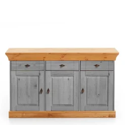 Wohnen Landhaus Sideboard Cempino in Grau