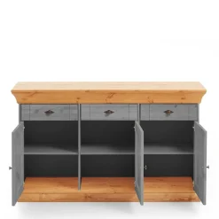 Wohnen Landhaus Sideboard Cempino in Grau