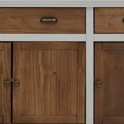 Wohnen Landhaus Sideboard in Holz Braun - Veproma