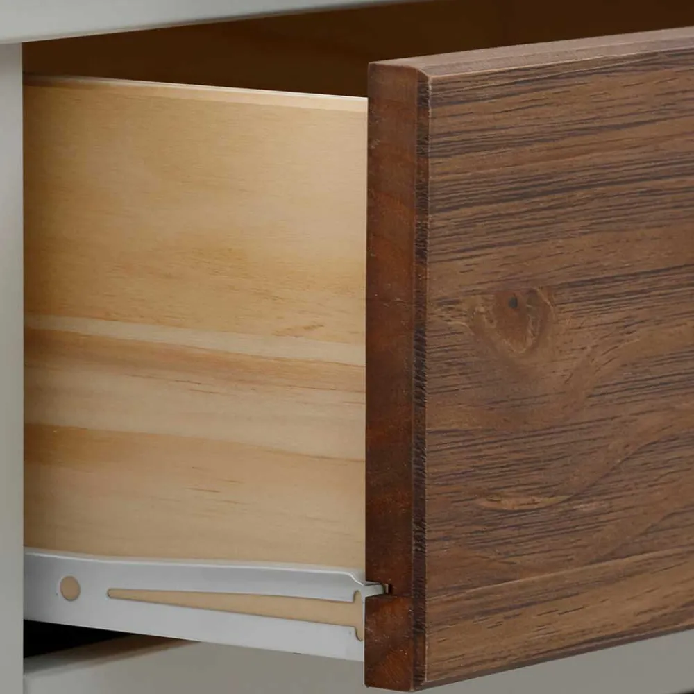 Wohnen Landhaus Sideboard in Holz Braun - Veproma