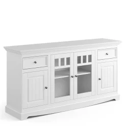 Wohnen Landhaus Sideboard in Weiß lackiert - Indico