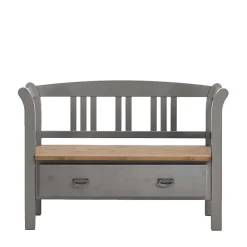 Wohnen Schuhschränke|Küchenbänke*Landhaus Sitzbank Jytte mit Lehne