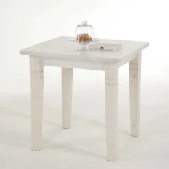 Wohnen Landhaus Sitzgruppe Onesti in Weiß (fünfteilig)