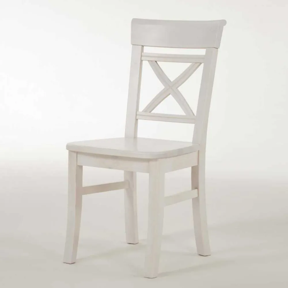 Wohnen Landhaus Sitzgruppe Onesti in Weiß (fünfteilig)