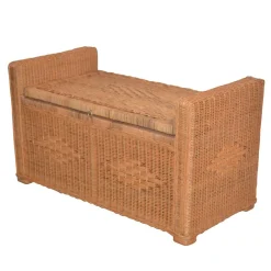 Wohnen Rattanmöbel|Sitztruhen*Landhaus Sitztruhe aus Rattan - Momiji