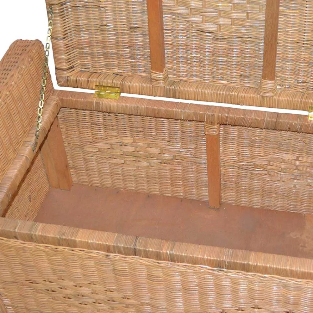 Wohnen Rattanmöbel|Sitztruhen*Landhaus Sitztruhe aus Rattan - Momiji
