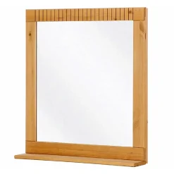 Wohnen Spiegel|Flurspiegel*Landhaus Spiegel mit Ablage & Holzrahmen - Vlarenzo