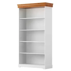 Wohnen Landhaus Standregal in Weiß und Kiefer - Varicano