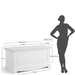 Wohnen Landhaus Truhe mit flachem Deckel - Bordona