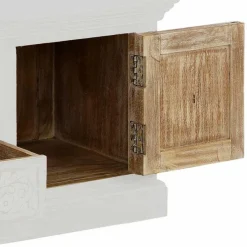 Wohnen Landhaus TV Board in Weiß lackiert - Lucos