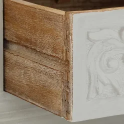 Wohnen Landhaus TV Board in Weiß lackiert - Lucos