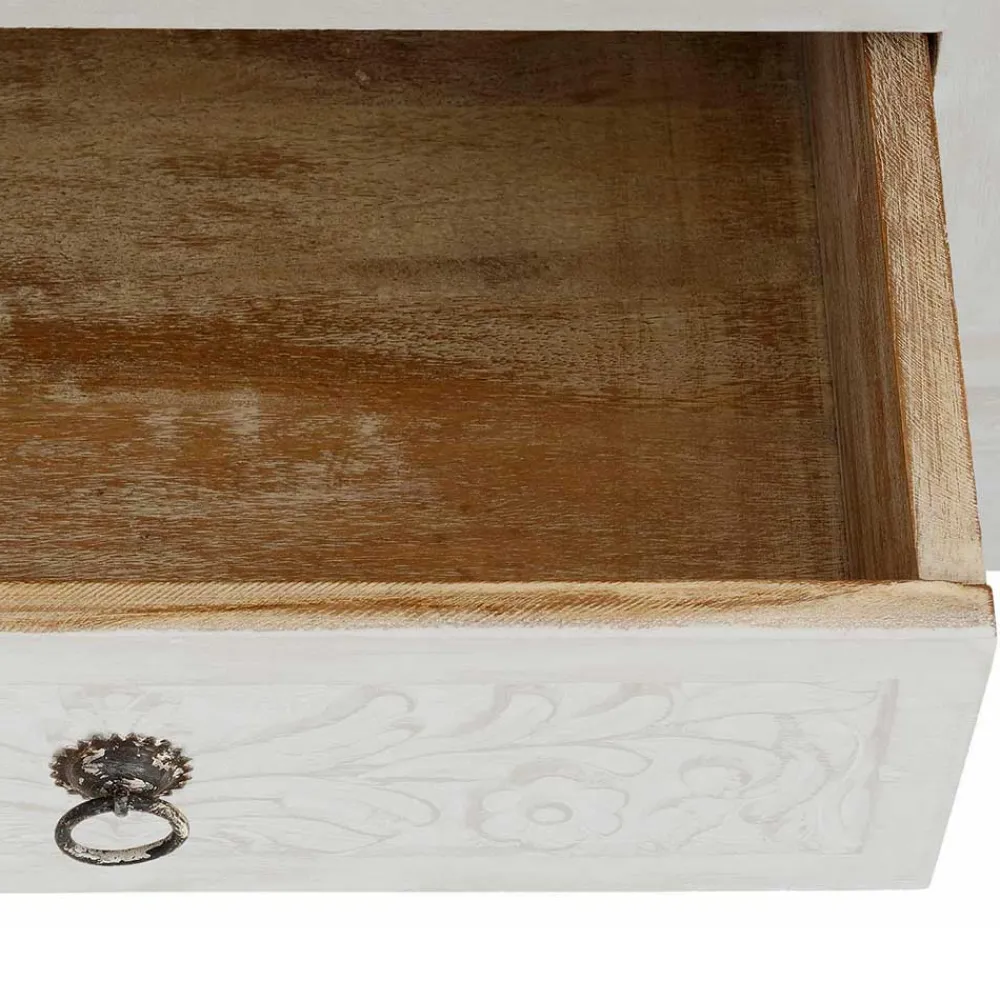 Wohnen Landhaus TV Board in Weiß lackiert - Lucos