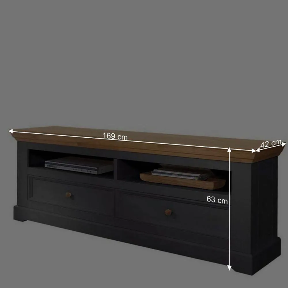 Wohnen Sideboards & Kommoden|Landhausmöbel*Landhaus TV Element in Grau - Ustricia