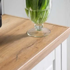 Wohnen Landhausmöbel|Tv & Hifi-Möbel*Landhaus TV Element in Weiß & Eichefarben - Samula